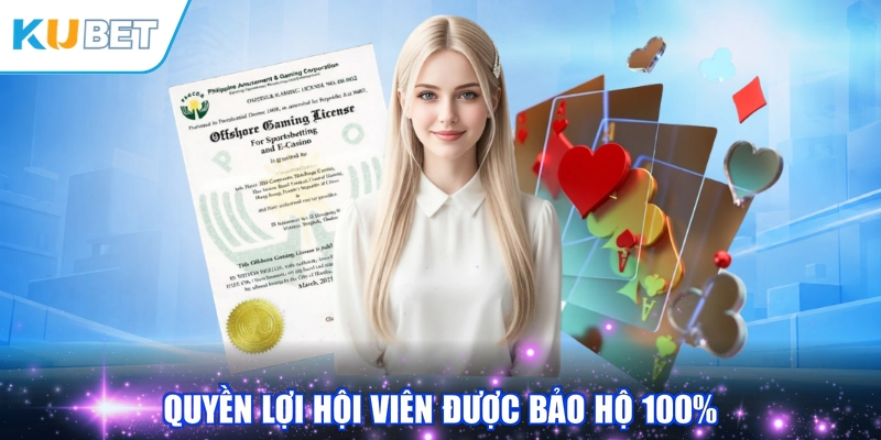 Quyền lợi hội viên được bảo hộ 100%